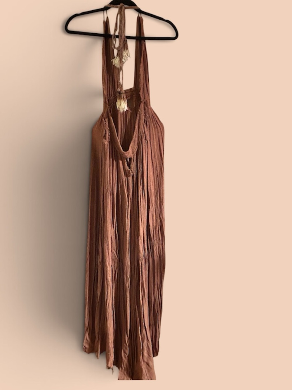 Free People Look Into the Sun Maxi Dress in Warm Rust. Women’s Large - Picture 6 of 11